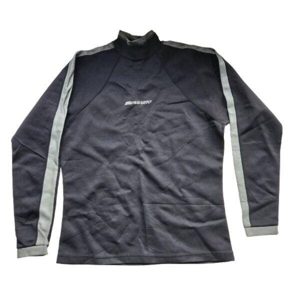 Navarro Other - Navarro Men’s Swim Top Rash Guard Large Black Silver Mock Neck Made in Canada